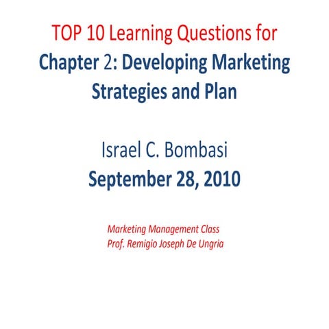 Revised 10 markma questions,v.2003