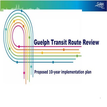 Revised Condensed proposed route changes maps and schedules