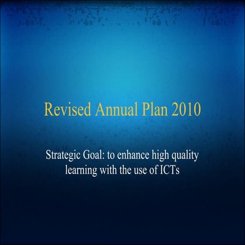 Revised annual plan_2010