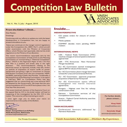 Role Of Economics In Competition Law | PDF