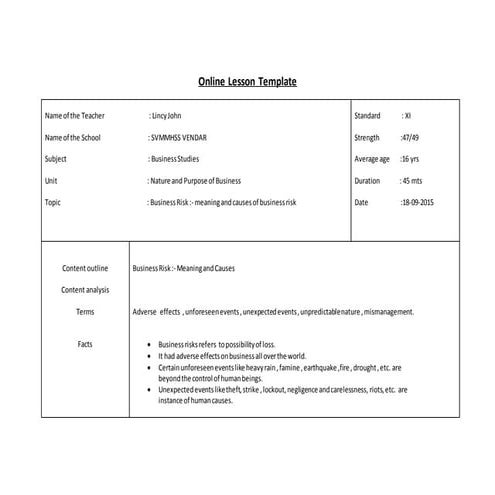 Revised lesson plan lincy commerce