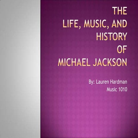Revised michael jackson presentation