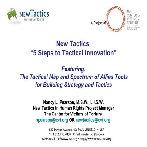 5 Steps to Tactical Advocacy