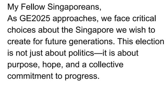 Speech 3-A Vision for Tomorrow for GE2025