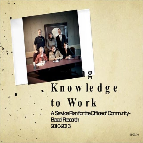 Office of Community-Based Research