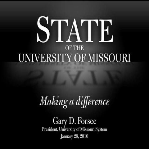 State of the University 2010