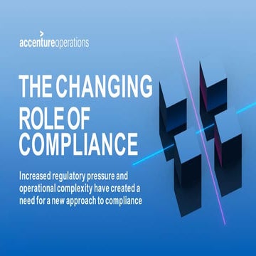 The Changing Role of Compliance | Accenture