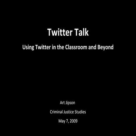 Revised Twitter Talk 2009