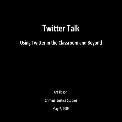 Revised Twitter Talk 2009