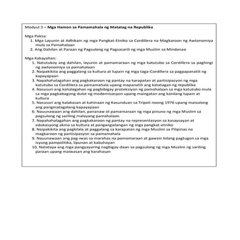 K TO 12 GRADE 7 REVISED LEARNING MODULE 3 IN ARALING PANLIPUNAN