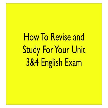 Revising For Language Analysis 2014