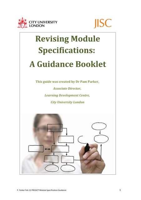 Revising Module Specifications: A Guidance Booklet