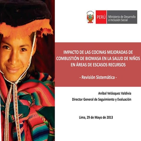 Revisión sistemática sobre el impacto de cocinas mejoradas