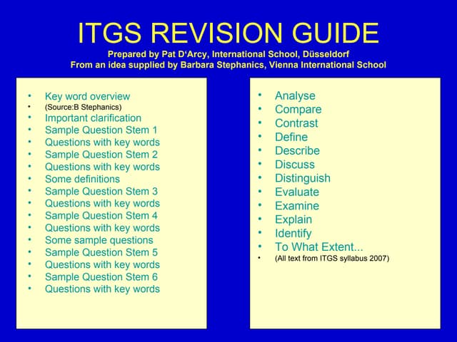 Revision