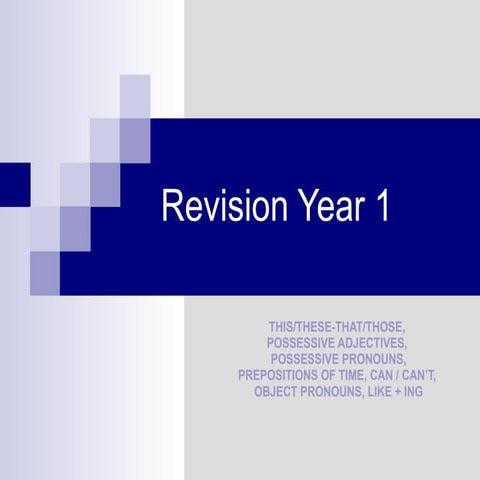 Revision Elementary Grammar