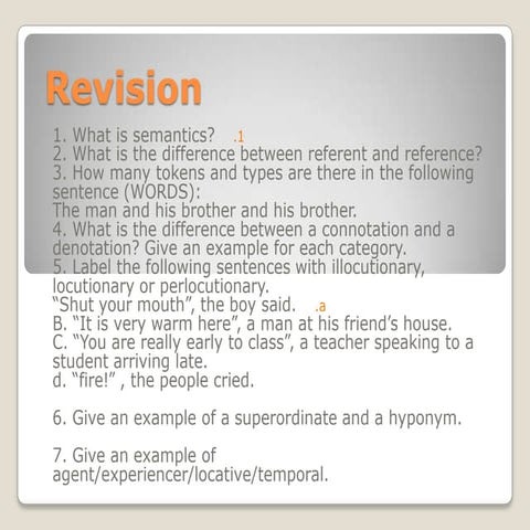 Revision semantics