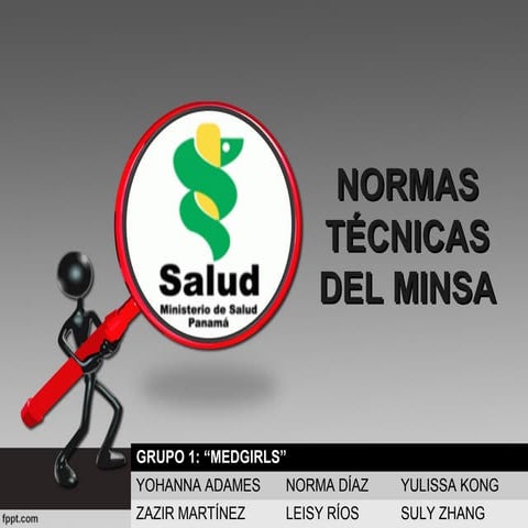 NORMAS TÉCNICAS DEL MINSA PANAMÁ