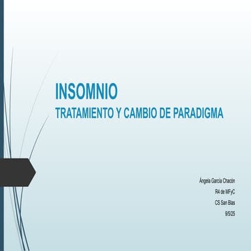 REVISIÓN BIBLIOGRÁFICA REALIZADA Insomnio  y cambio paradigma.pptx