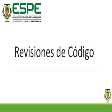 Conceptos de revisión de código(Importancia y Tipos) | PDF