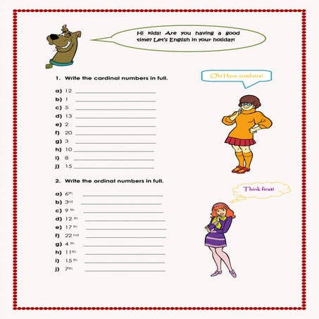 Revision exercises II