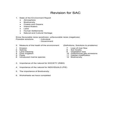 Revision for SAC #1 unit 4