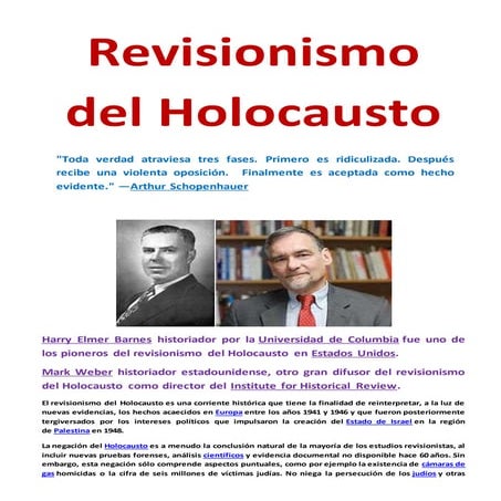Revisionismo del holocausto | DOCX