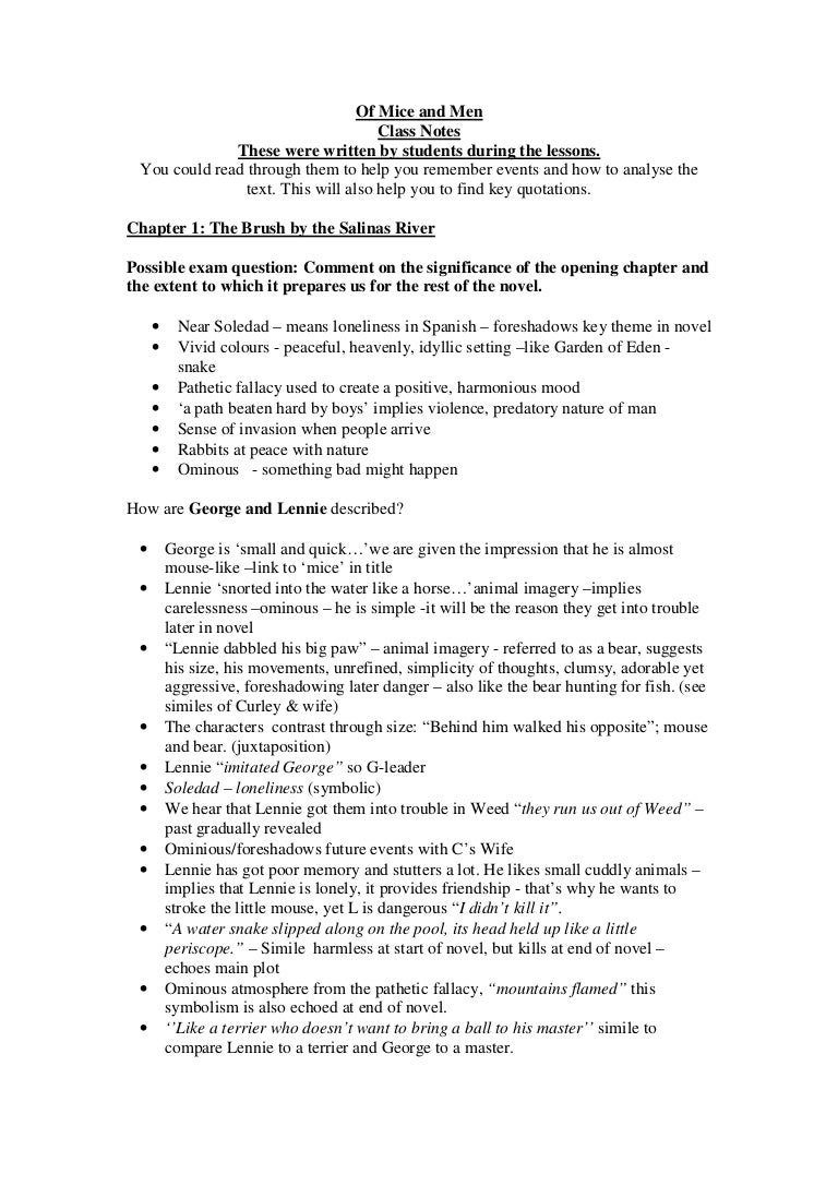 Revision Notes On Omam