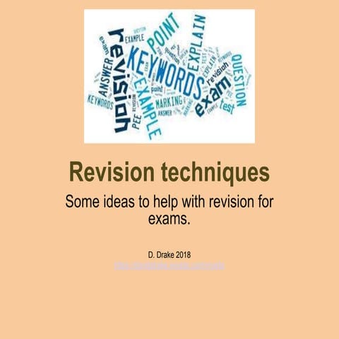 Revision techniques for students 2018 v3