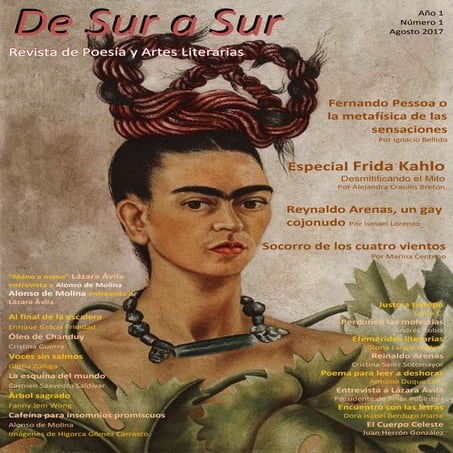 De Sur a Sur Revista de Poesía y Artes Literarias Año I-  Nº 001 Agosto 2017