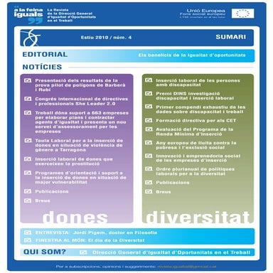 Revista a la feina iguals. num. 4 juliol 2010