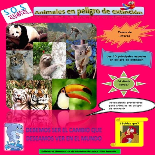Revista animales en peligro de extincion