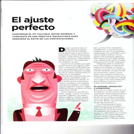 Revista Aptitus "El ajuste perfecto" ("The perfect fit")