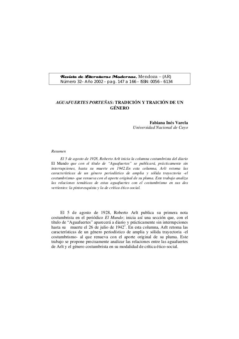 Revista De Literatura Moderna Roberto Arlt