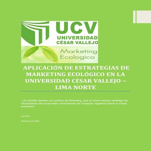 Revista marketing ecológico