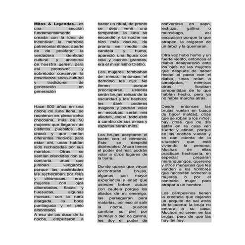 Revista mitos y leyendas