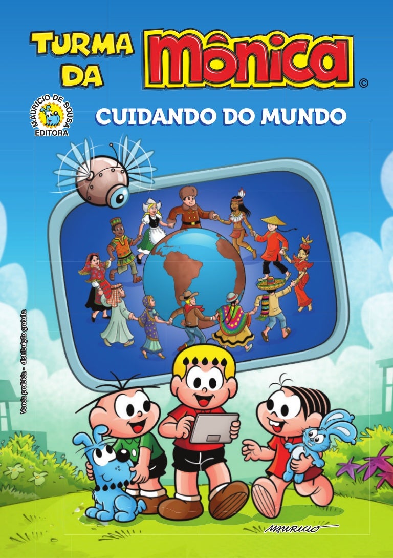 Revista Turma da Monica cuidando do mundo