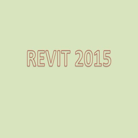 Revit 2015