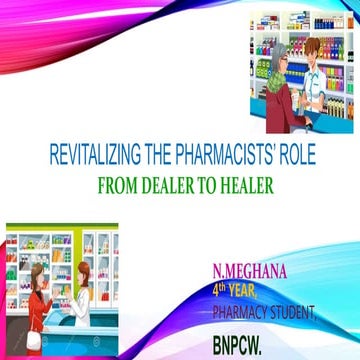 Revitalizing the role of pharmacists