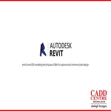 Revit architecture course - cadd centre lucknow