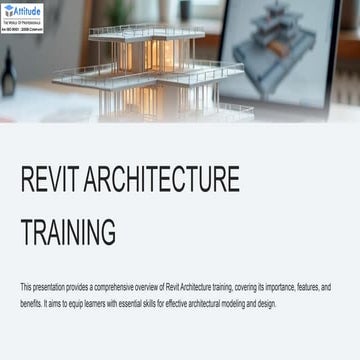 Comprehensive Training in Building Design with Revit Architecture