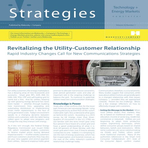 Revitializing The Utility Customer Relationship