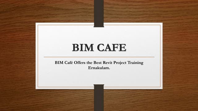 Revit software training in Kerala | PPT