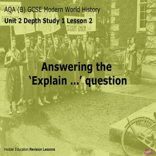 How to answer the 6 mark explain qu...