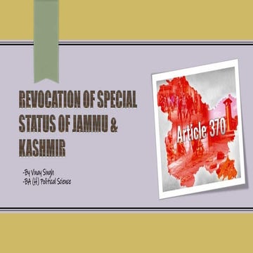 Revocation of Article 370 