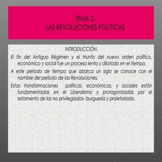 Las revoluciones del siglo XIX