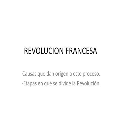 Revolucion francesa power point
