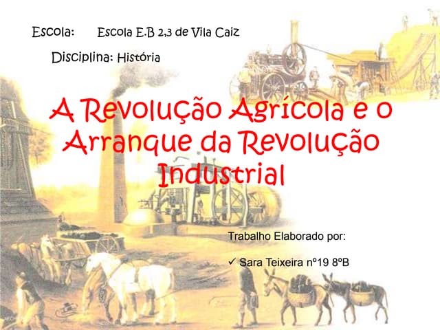 Revolução agricola e revolução indu...