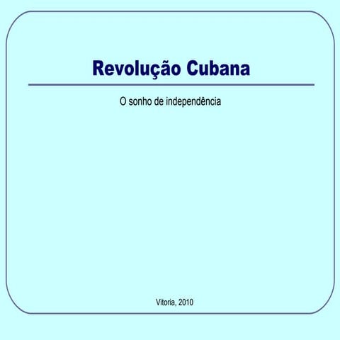 Revolução cubana  slides