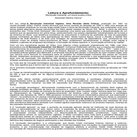 Revolução industrial   texto de aprofundamento
