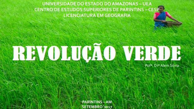 Revolução verde ppt | PPTX